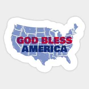 God Bless America Sticker